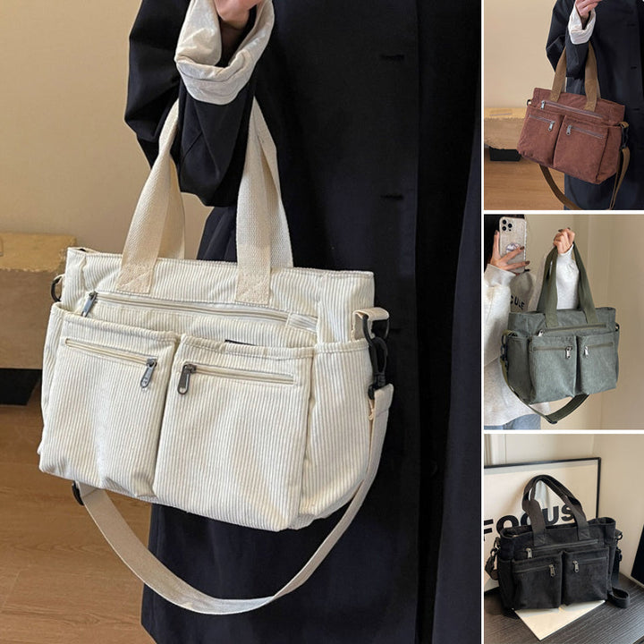 Corduroy Tote Bag, One Color | Stornfield