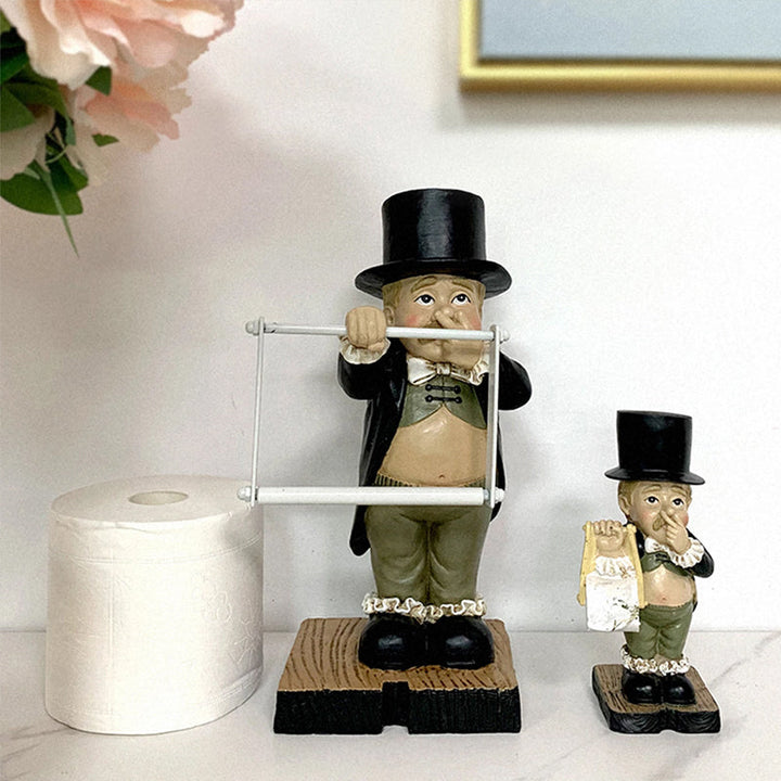 Gentleman Paper Towel Holder Decoration | Stornfield