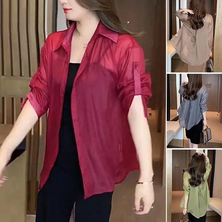 Silk chiffon summer blouse | Stornfield
