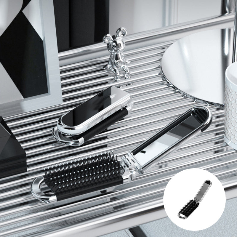 Stornfield | MirrorFlex Travel Mirror Hair Brush | Foldable & Compact | Practical Styling on the Go