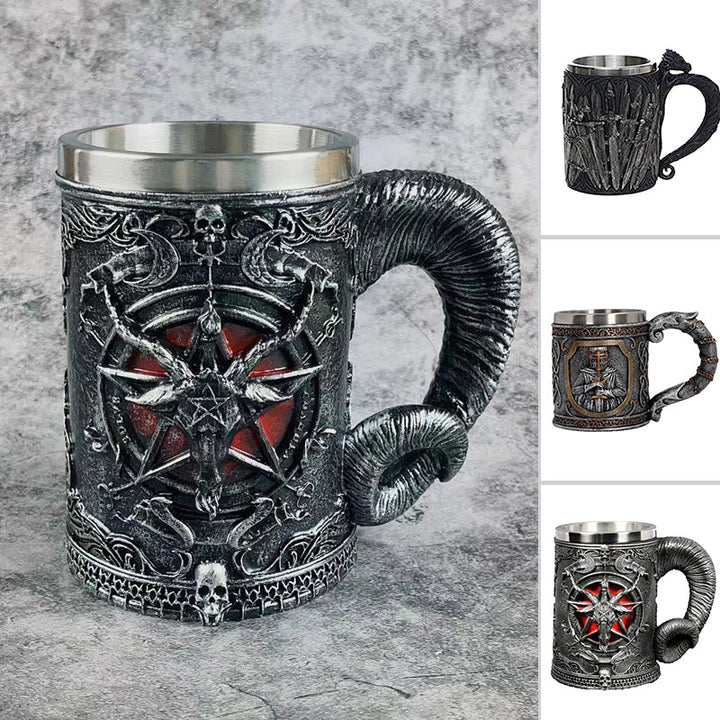 Creative Medieval Stainless Steel Tankard for Beer Coffee | Stornfield