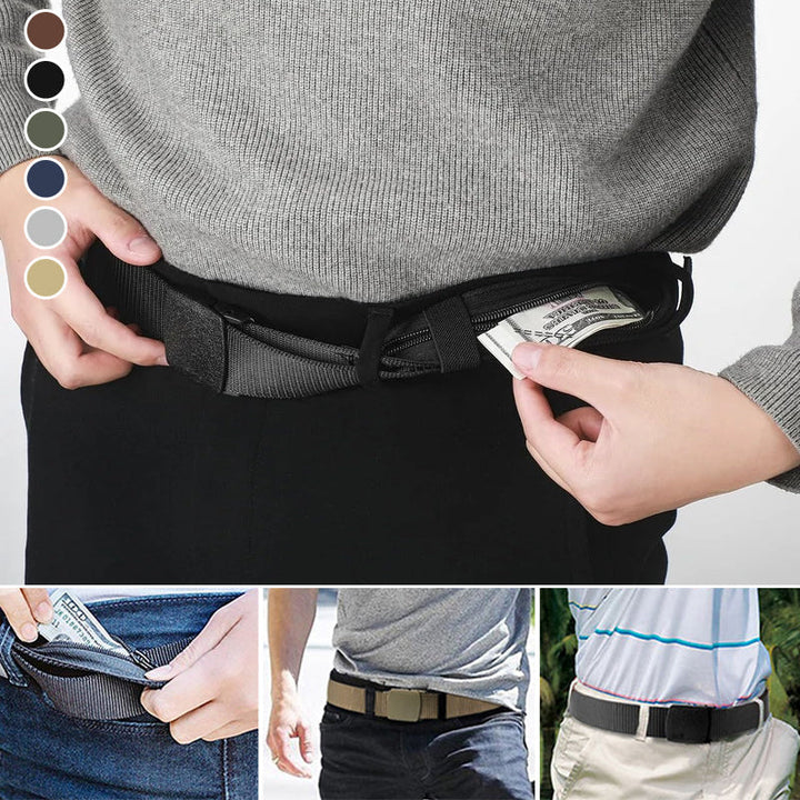 Anti-theft belt with hidden wallet | Stornfield