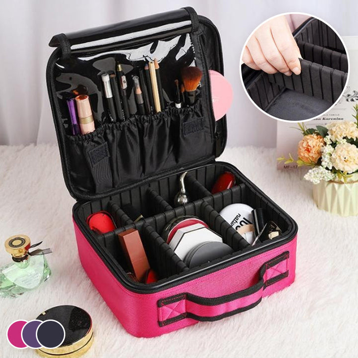 Stornfield | Makeup storage bag with adjustable compartment