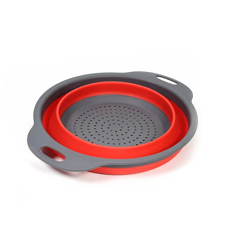 Folding Silicone Vegetable Strainer Collapsible Silicone Colander | Stornfield