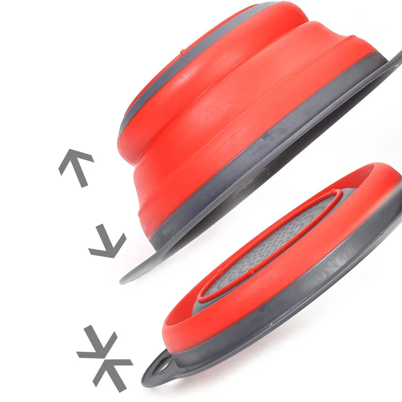 Folding Silicone Vegetable Strainer Collapsible Silicone Colander | Stornfield