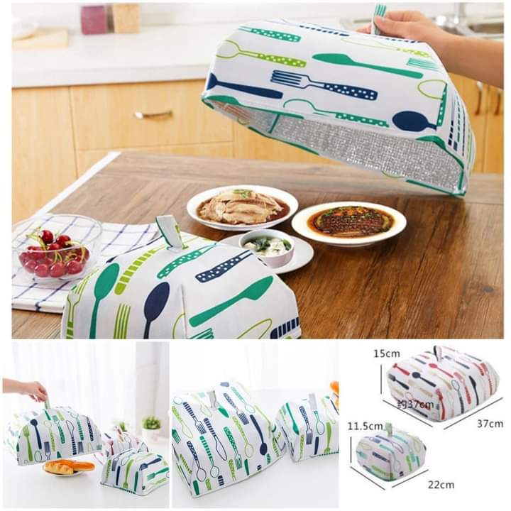 Folding Food Cover Thermal Insulation Aluminum Foil - 2 Pcs Of Set Stornfield