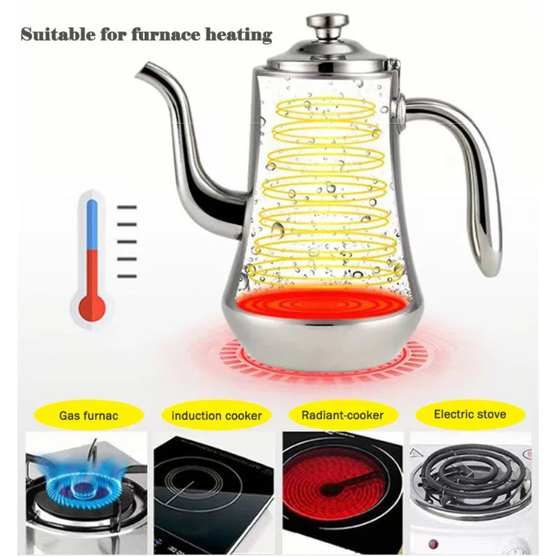 Food Grade Stainless Steel Kettle with Long Spout and Filter | Stornfield