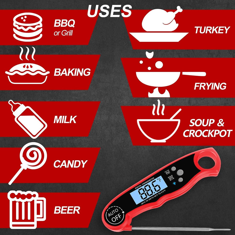 Food Thermometer Digital Kitchen Thermometer Meat Cooking Electronic | Stornfield