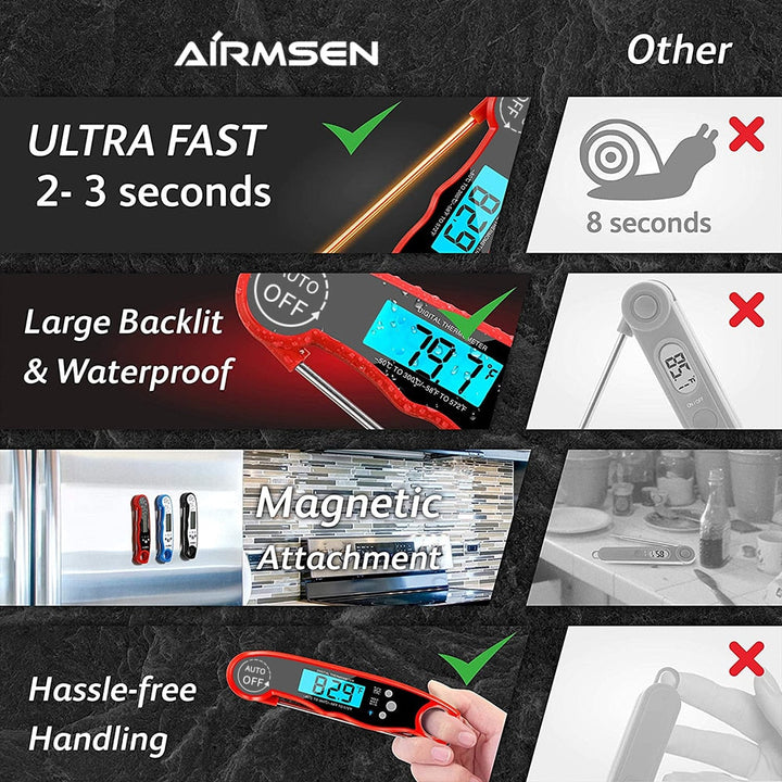 Food Thermometer Digital Kitchen Thermometer Meat Cooking Electronic | Stornfield