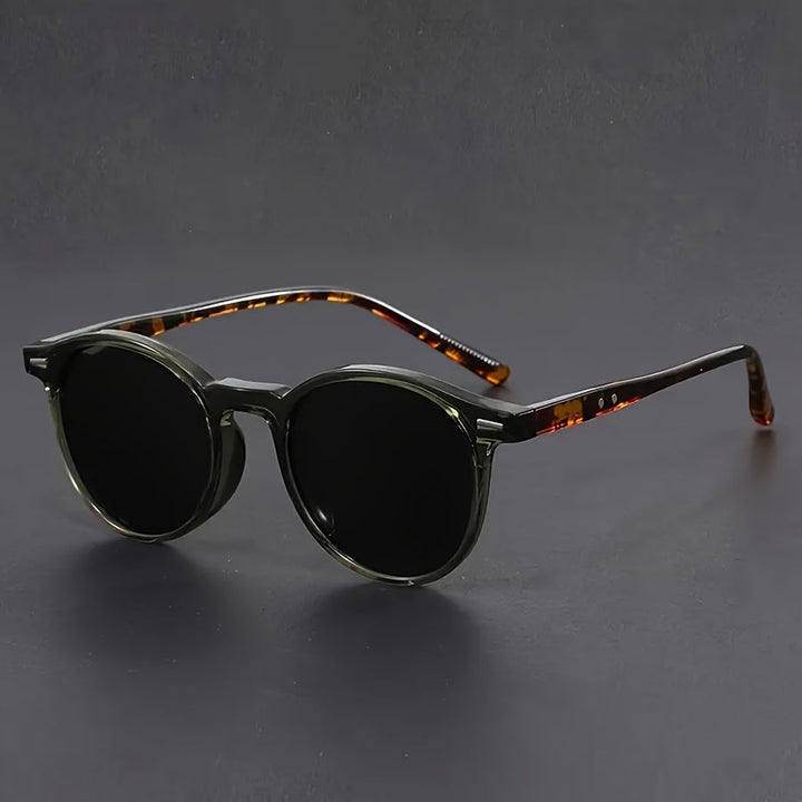 Stornfield | Men's Sunglasses RetroView – Round Tortoiseshell Glasses with Lightweight Frame