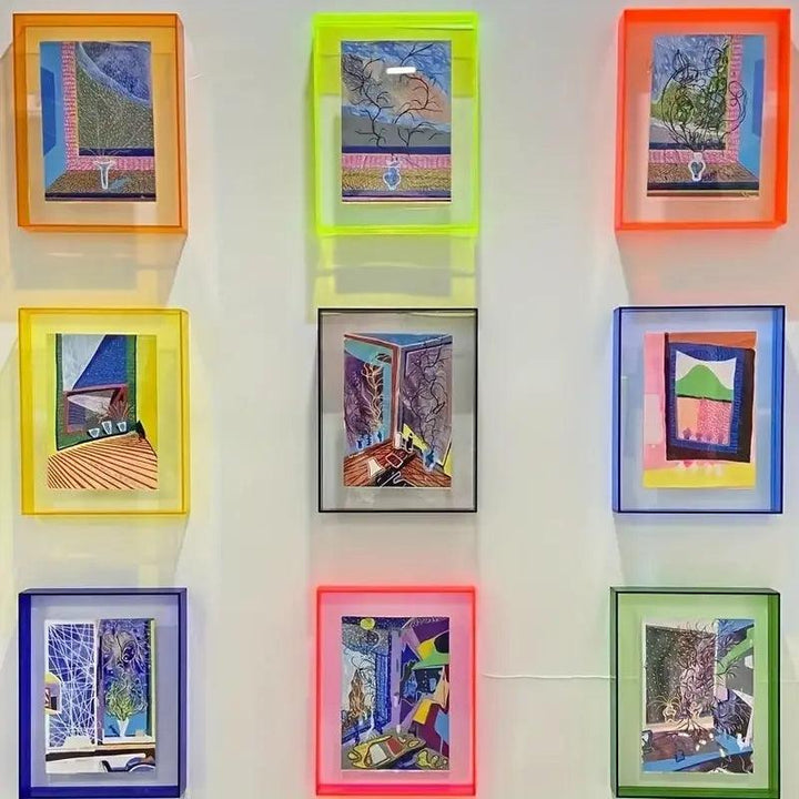 Stornfield | Acrylic Photo Frame | Neon Minimalist Desk Display