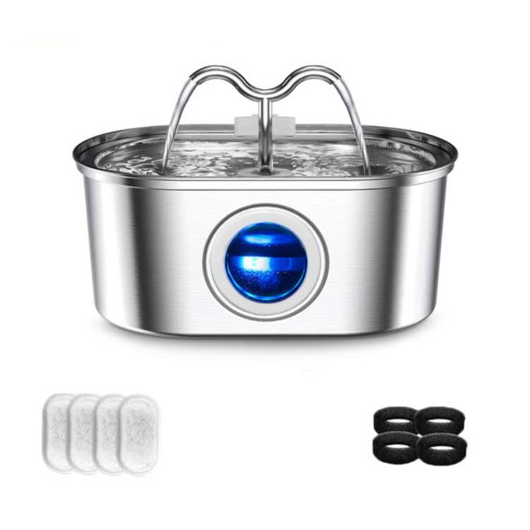 Cats Water Fountain made of Stainless Steel – Quiet, Hygienic and BPA-free – 2L Capacity | Stornfield
