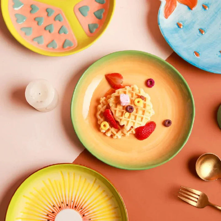 Stornfield | Ceramic Salad Plate Vegetable Shapes