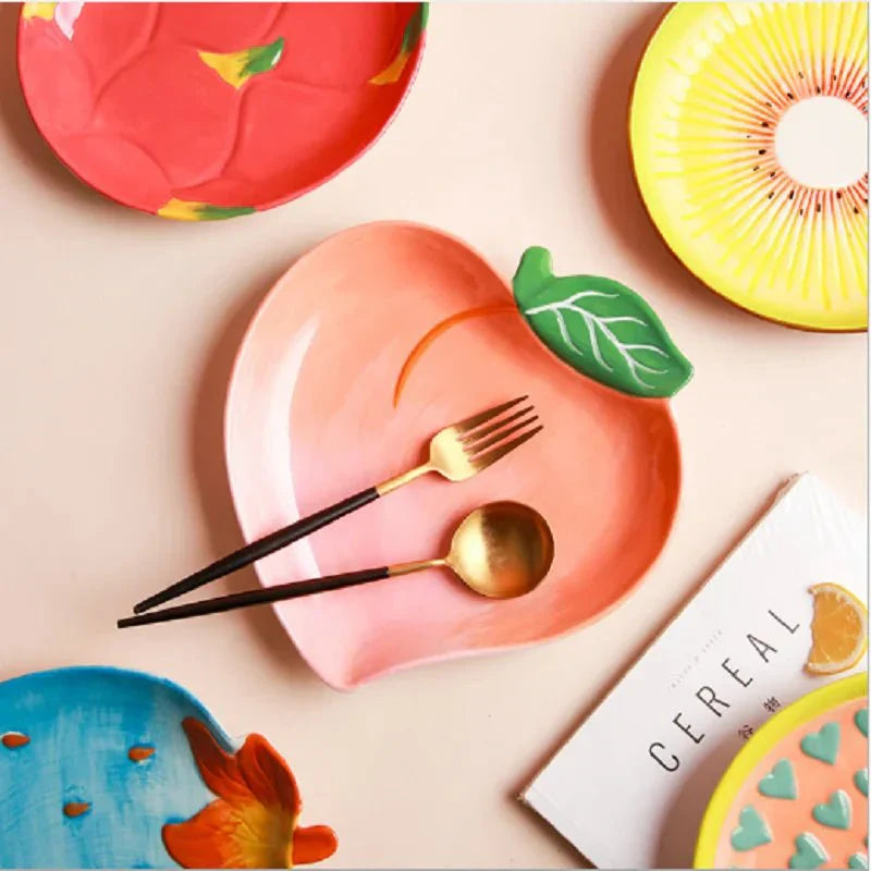 Stornfield | Ceramic Salad Plate Vegetable Shapes