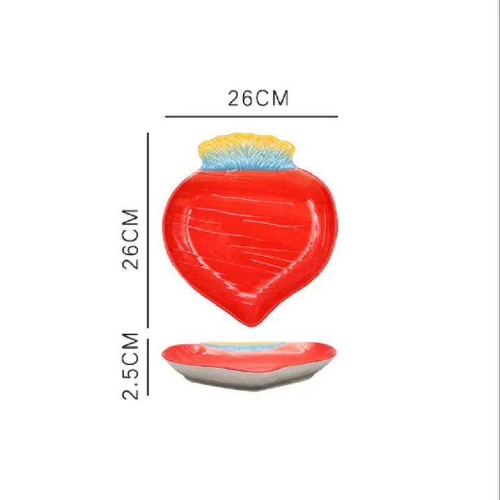 Stornfield | Ceramic Salad Plate Vegetable Shapes