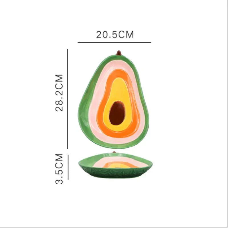 Stornfield | Ceramic Salad Plate Vegetable Shapes