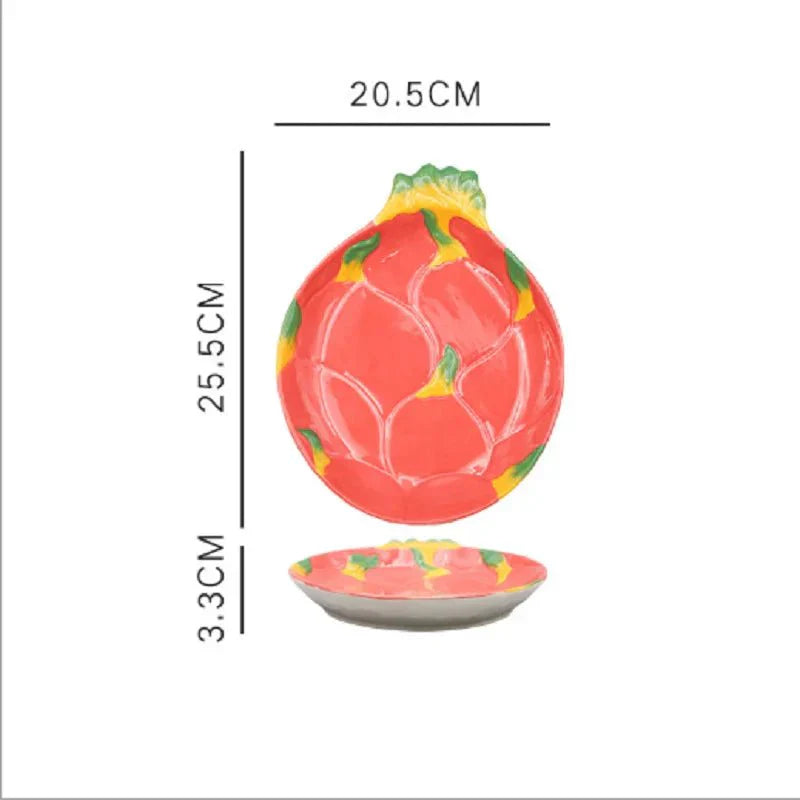 Stornfield | Ceramic Salad Plate Vegetable Shapes
