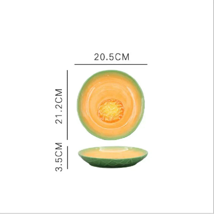 Stornfield | Ceramic Salad Plate Vegetable Shapes