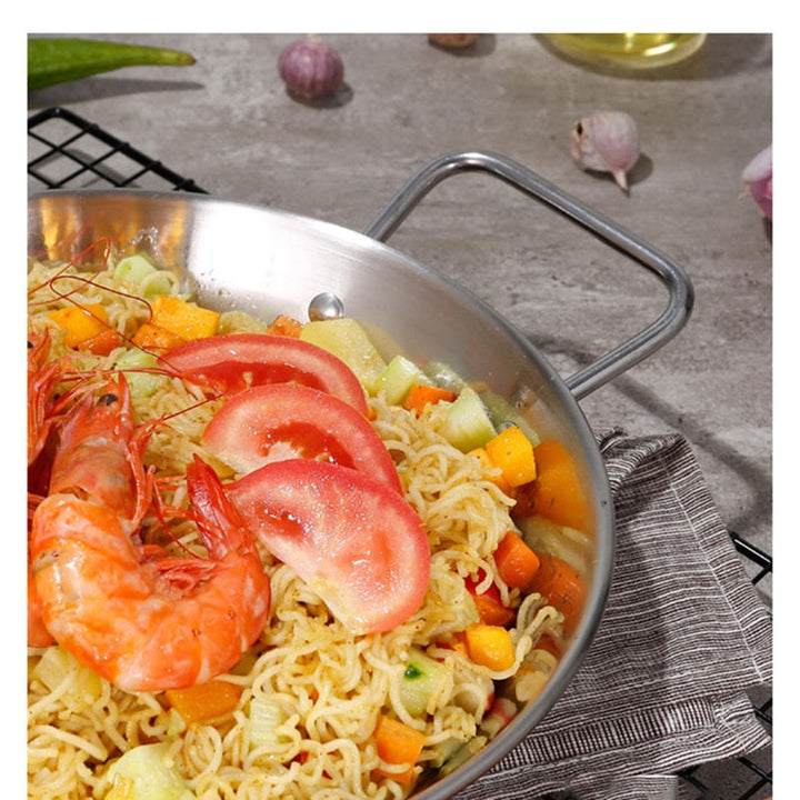 Frying Pot Stainless Steel Spanish Double Ear Non-Stick Frying Pan | Stornfield