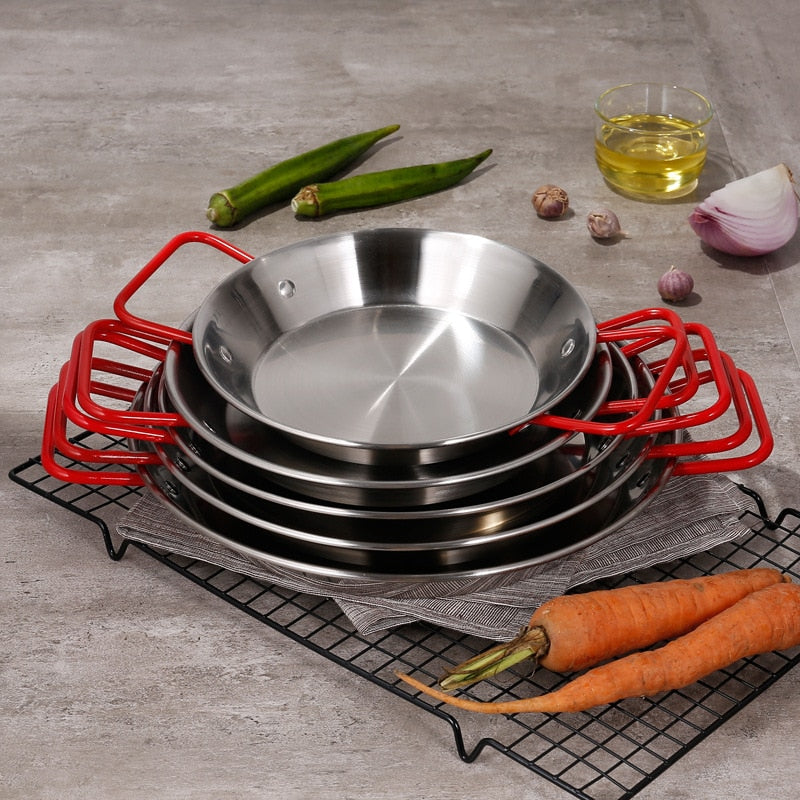 Frying Pot Stainless Steel Spanish Double Ear Non-Stick Frying Pan | Stornfield