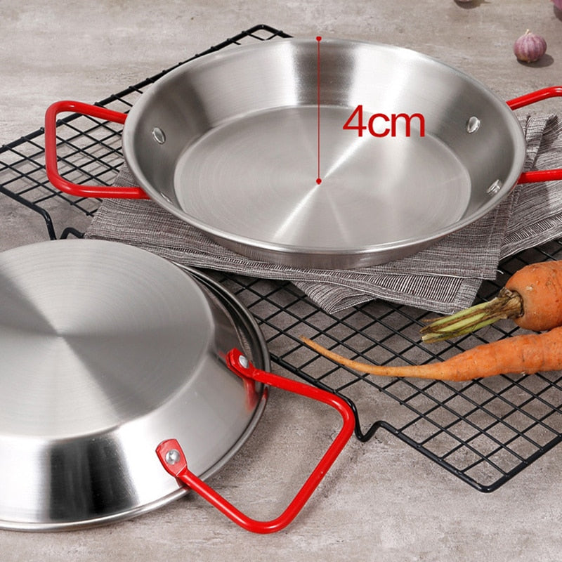 Frying Pot Stainless Steel Spanish Double Ear Non-Stick Frying Pan | Stornfield