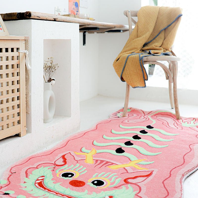Stornfield | Thicker Fluffier Funny Dragon Rug