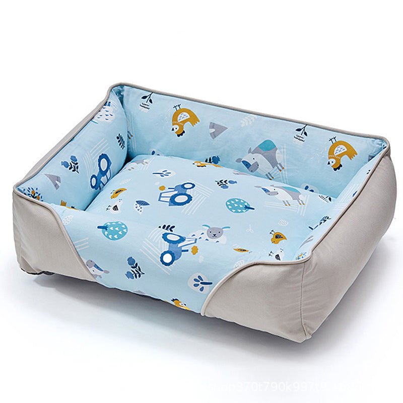 Four Walled Supportive Pet Bed Cozy Durable Eco Friendly | Stornfield