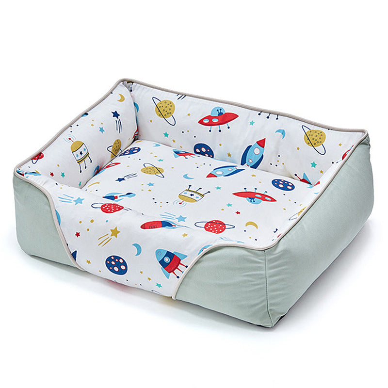Four Walled Supportive Pet Bed Cozy Durable Eco Friendly | Stornfield