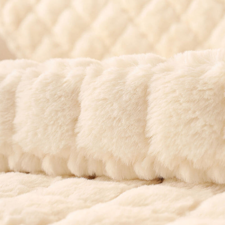 Biscuit Plush Soft Non-Slip Couch Cover with Anti-Slip Design | Stornfield