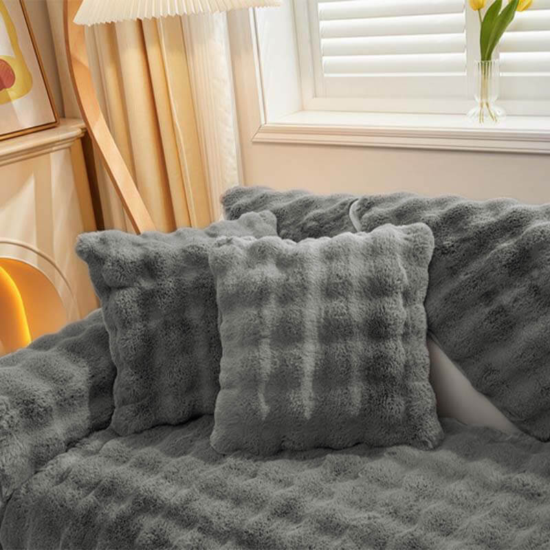 Cozy Plush Solid Colour Non-slip Couch Cover for Comfort | Stornfield