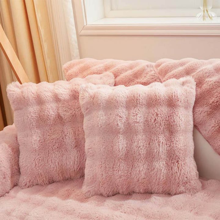 Cozy Plush Solid Colour Non-slip Couch Cover for Comfort | Stornfield