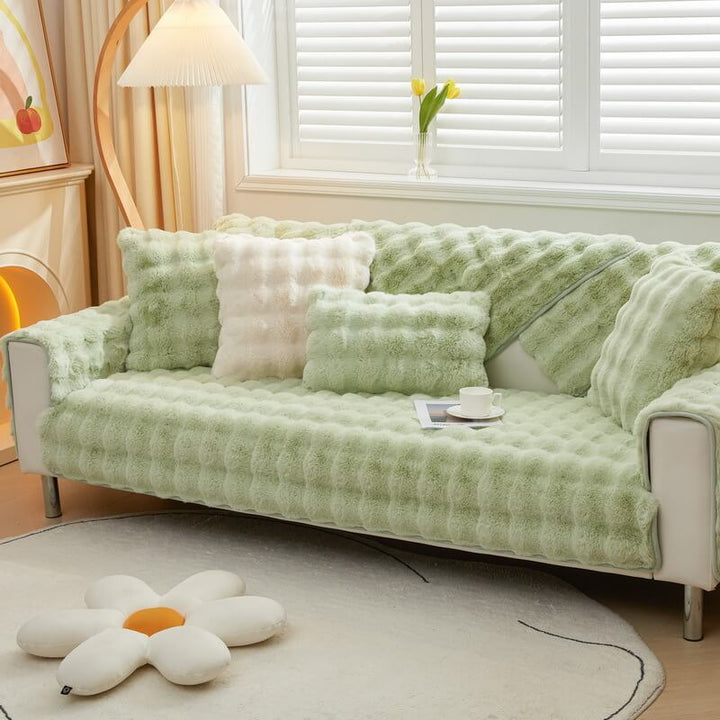 Cozy Plush Solid Colour Non-slip Couch Cover for Comfort | Stornfield