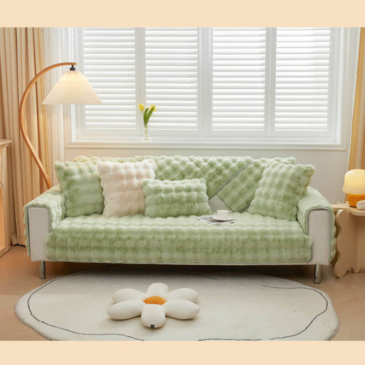 Cozy Plush Solid Colour Non-slip Couch Cover for Comfort | Stornfield
