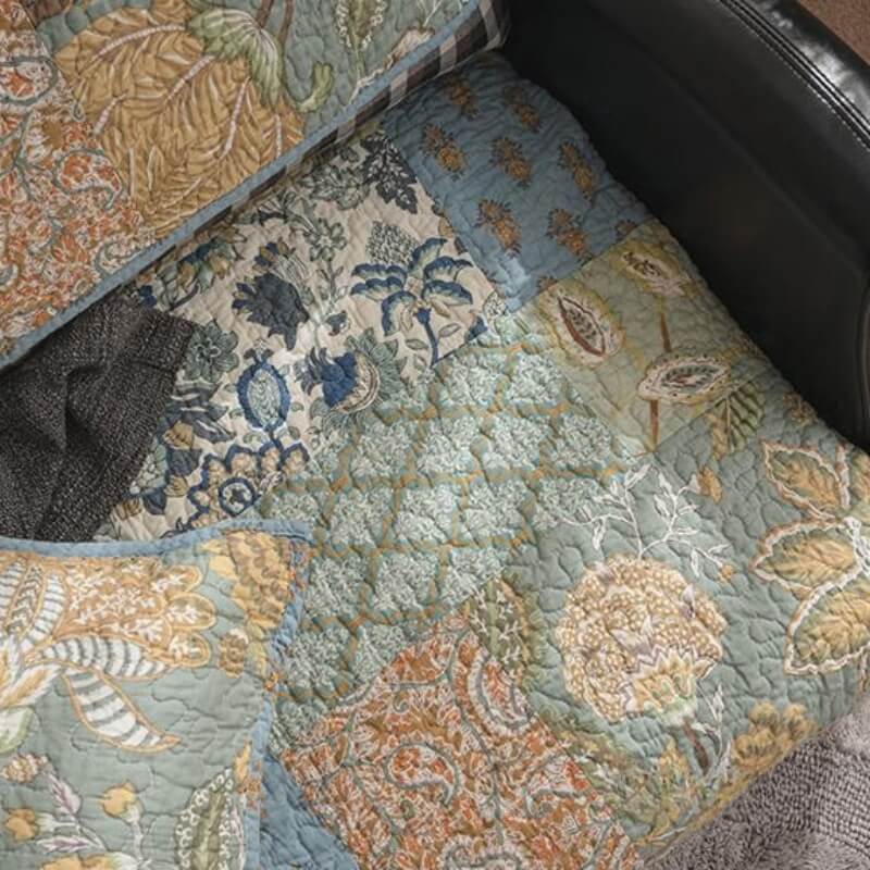 European Floral Cotton Couch Cover Sofa Protective Non-slip | Stornfield