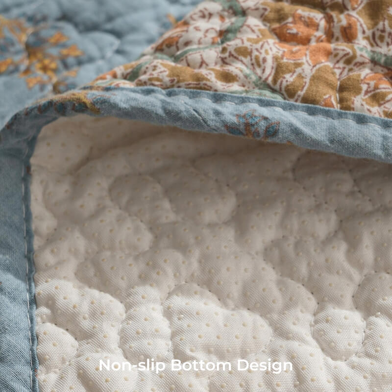 European Floral Cotton Couch Cover Sofa Protective Non-slip | Stornfield
