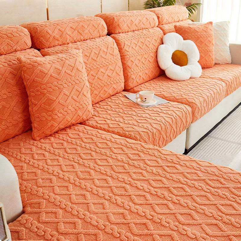 Full Wrap Soft Fleece Stretch Couch Cover for All Seasons | Stornfield