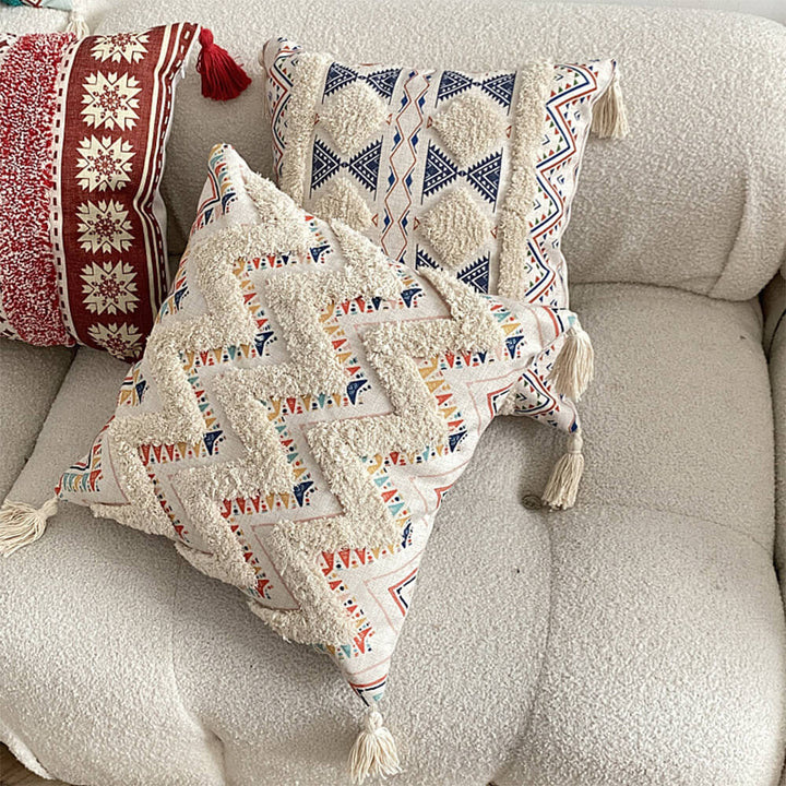 Stornfield | Morocco-Inspired Decorative Pillow with Fringe