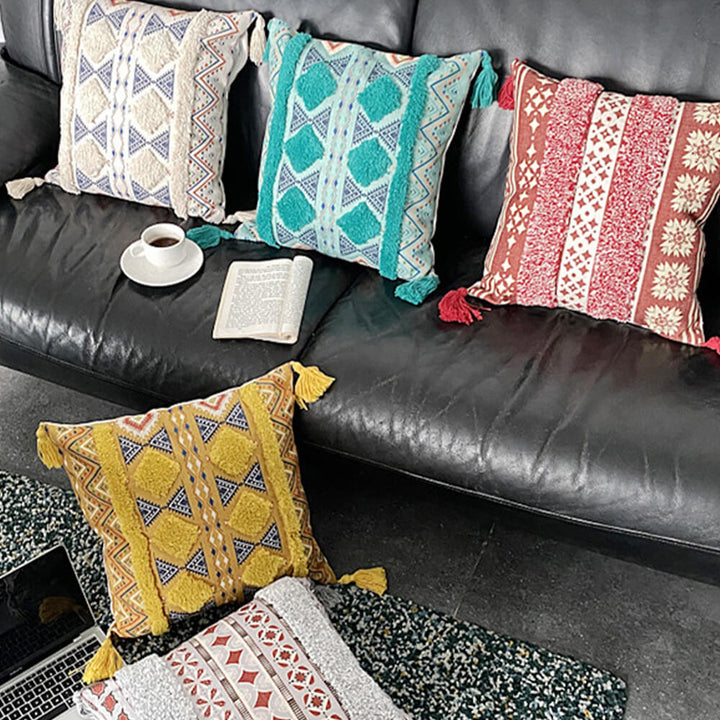 Stornfield | Morocco-Inspired Decorative Pillow with Fringe