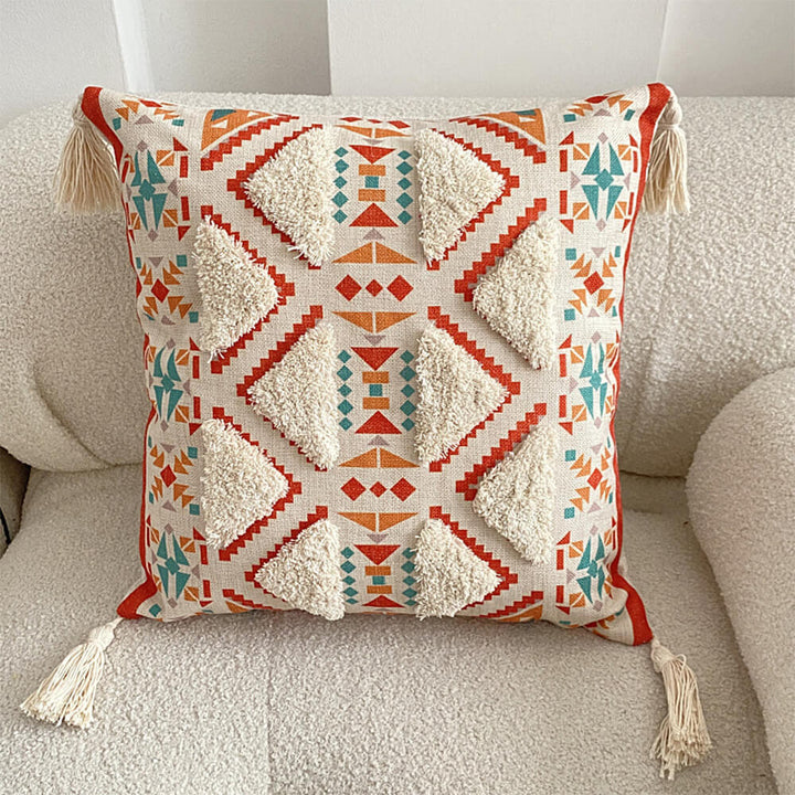 Stornfield | Morocco-Inspired Decorative Pillow with Fringe