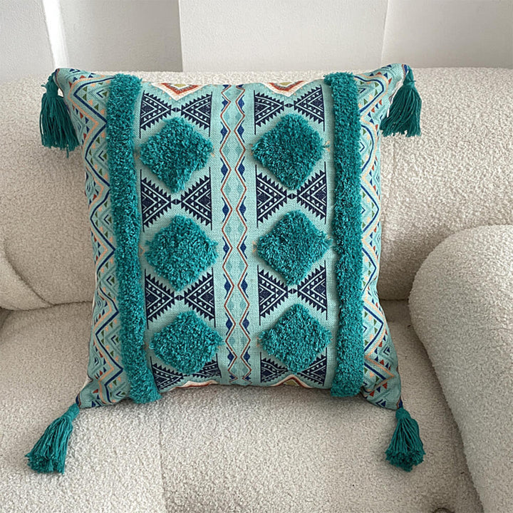 Stornfield | Morocco-Inspired Decorative Pillow with Fringe