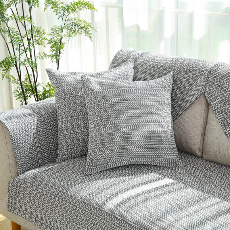Nature Linen Handwoven Anti-scratch Couch Cover 70x70 cm | Stornfield
