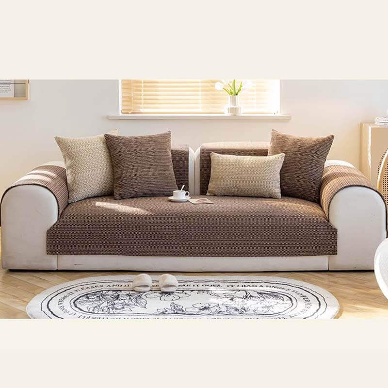 Nature Linen Handwoven Anti-scratch Couch Cover 70x70 cm | Stornfield