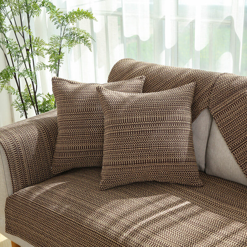 Nature Linen Handwoven Anti-scratch Couch Cover 70x70 cm | Stornfield