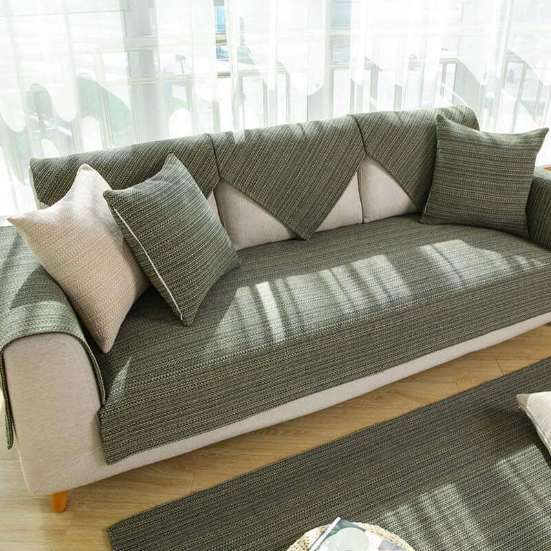 Nature Linen Handwoven Anti-scratch Couch Cover 70x70 cm | Stornfield