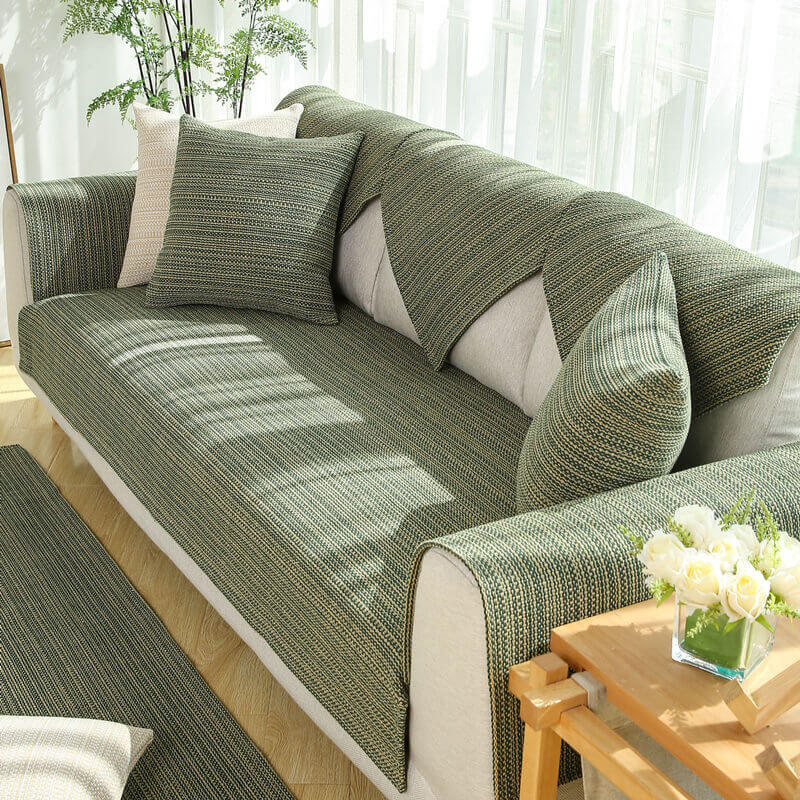 Nature Linen Handwoven Anti-scratch Couch Cover 70x70 cm | Stornfield