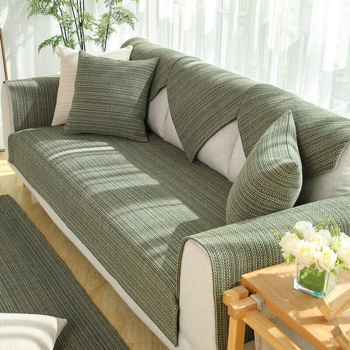 Nature Linen Handwoven Anti-scratch Couch Cover 70x70 cm | Stornfield
