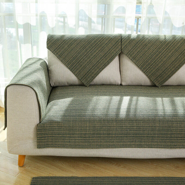 Nature Linen Handwoven Anti-scratch Couch Cover 70x70 cm | Stornfield