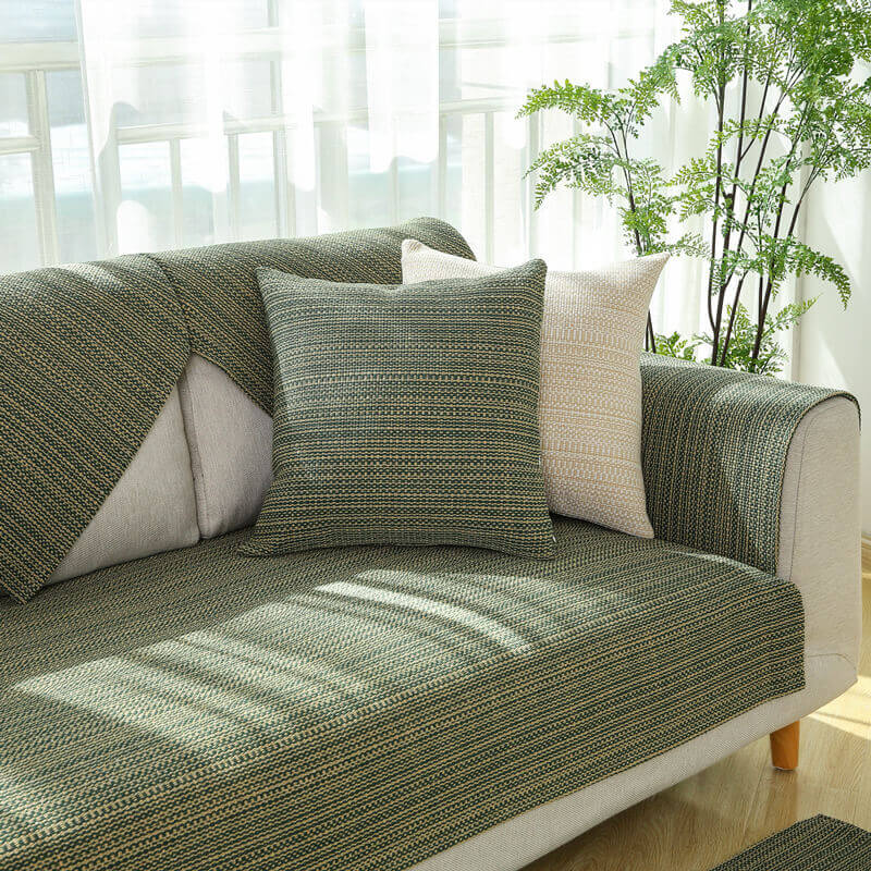Nature Linen Handwoven Anti-scratch Couch Cover 70x70 cm | Stornfield