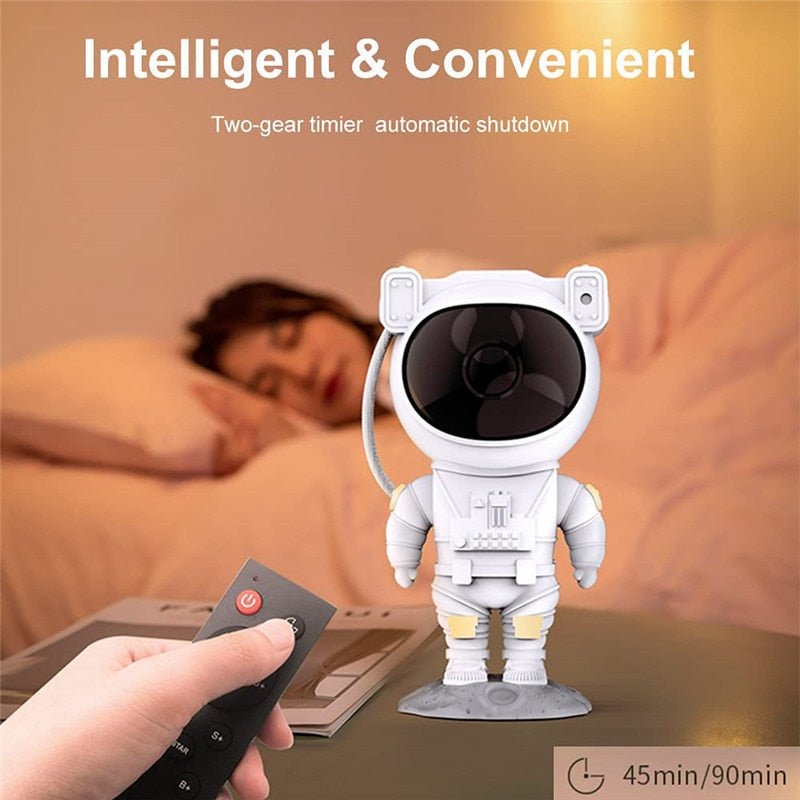 Stornfield | Galaxy Star Projector Night Light - Astronaut Themed Room Decor, Starry Sky Lamp for Room Decoration and Unique Gift Idea