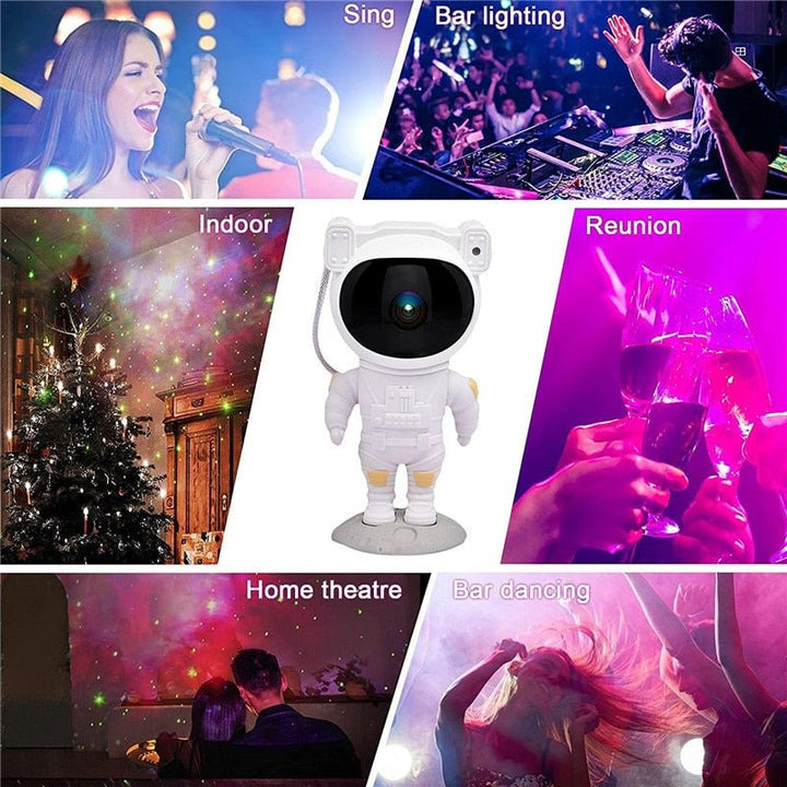 Stornfield | Galaxy Star Projector Night Light - Astronaut Themed Room Decor, Starry Sky Lamp for Room Decoration and Unique Gift Idea